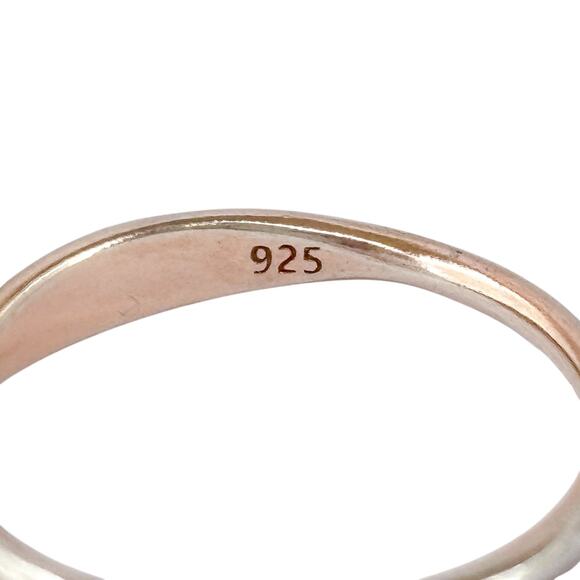 Vintage Worn Gold Plated Sterling Silver 925 Grateful Ring Size 7 - Picture 7 of 10